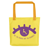 tote bag see the person not the disability wheelchair inclusion inclusivity acceptance special needs awareness diversity