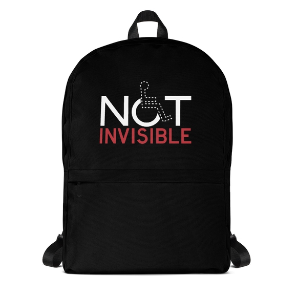 school backpack not invisible disabled disability special needs visible awareness diversity wheelchair inclusion inclusivity impaired acceptance