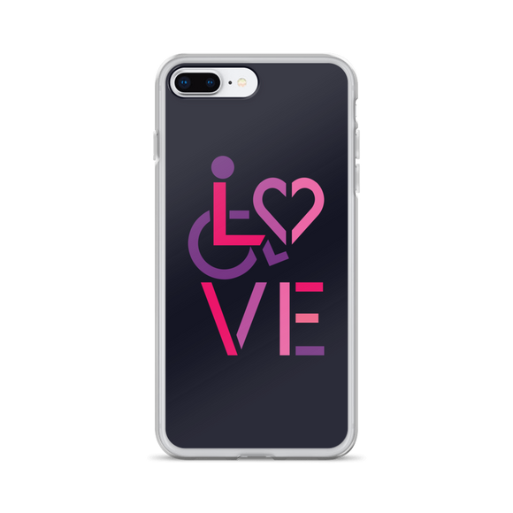 LOVE (for the Special Needs Community) iPhone Case Stacked Design 2 of 3