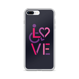 LOVE (for the Special Needs Community) iPhone Case Stacked Design 2 of 3