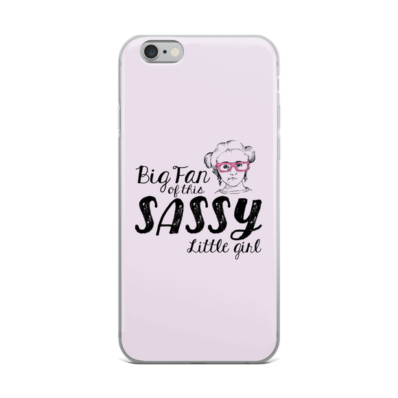 iPhone case Big Fan of this Sassy Little Girl Sammi Haney Esperanza Netflix Raising Dion little girl wheelchair pink glasses sass sassy disability osteogenesis imperfecta OI