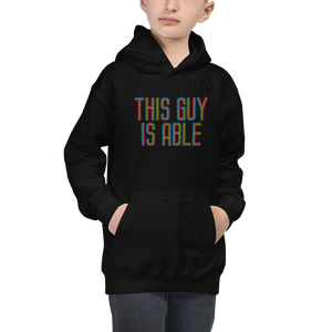 boy's hoodie This Guy is Able abled ability abilities differently abled able-bodied disabilities men man disability disabled wheelchair
