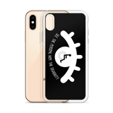 See the Person, Not the Disability (Eyelash Design) Black iPhone Case