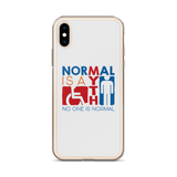 Normal is a Myth (Sign Icons) iPhone Case