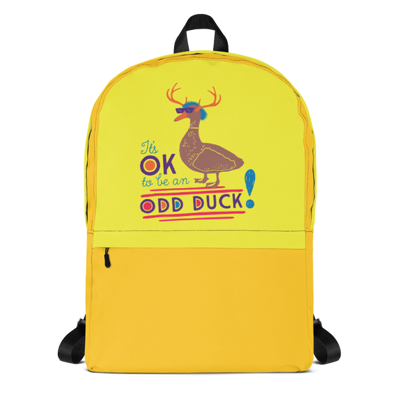 school backpack It’s OK to be an odd duck Raising Dion Esperanza fan Netflix Sammi Haney different bird