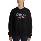 Different Does Not Equal Less (As Seen on Netflix's Raising Dion) Sweatshirt Dark Colors