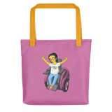 Esperanza From Raising Dion (Yellow Cartoon) D.D.N.E.L. Pink Tote bag