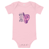baby onesie babysuit bodysuit I’ve got you wrapped around my little finger spoiled sassy cute charming daddy’s little girl sammi haney cutesy girly sass