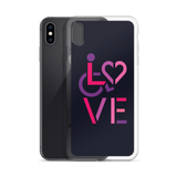 LOVE (for the Special Needs Community) iPhone Case Stacked Design 2 of 3