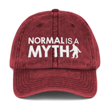 Normal is a Myth (Bigfoot) Vintage Cotton Twill Cap