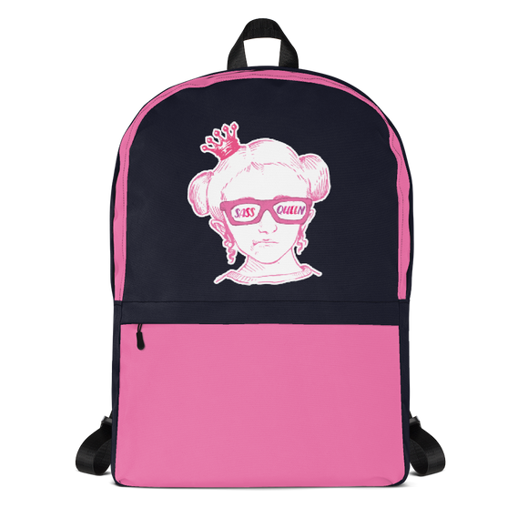 school backpack Sass Queen Fan Sammi Haney Esperanza Netflix Raising Dion sassy wheelchair pink glasses disability osteogenesis imperfecta