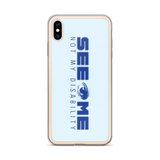 See Me Not My Disability (Halftone) Blue iPhone Case