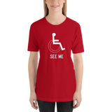 See Me (Not My Disability) Unisex Dark Color Shirts