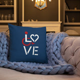LOVE (for the Special Needs Community) Pillow Stacked Design 1 of 3