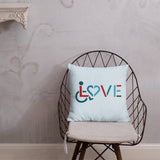 LOVE (for the Special Needs Community) Pillow 20x12 or 18x18