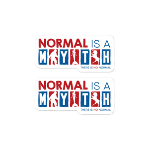 stickers normal is a myth big foot mermaid unicorn peer pressure popularity disability special needs awareness inclusivity acceptance activism