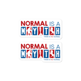 stickers normal is a myth big foot mermaid unicorn peer pressure popularity disability special needs awareness inclusivity acceptance activism