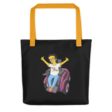 Esperanza From Raising Dion (Yellow Cartoon) Not All Actors Use Stairs Black Tote Bag