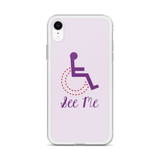 See Me (Not My Disability) White iPhone Case