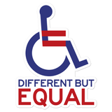 Different but Equal (Disability Equality Logo) Sticker