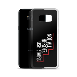 Not All Heroes Use Stairs (Black Samsung Case)