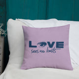 Love Sees No Limits (Halftone Design, Pillow)