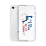 See the Person, Not the Disability (White iPhone Case)