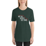 Not All Heroes Use Stairs (Dark Unisex Shirt)