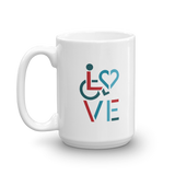 LOVE (for the Special Needs Community) Mug Stacked Design 3 of 3
