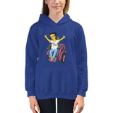 Esperanza From Raising Dion (Yellow Cartoon) Not All Actors Use Stairs Kid's Hoodie