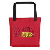 tote bag people labels label disability special needs awareness diversity wheelchair inclusion inclusivity acceptance