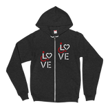 Love (for the Speical Needs Community) Zip-Up Hoodie Sweater (Fits Small)