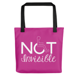 Tote bag invisible disability special needs awareness diversity wheelchair inclusion inclusivity acceptance
