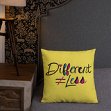 Different Does Not Equal Less (As Seen on Netflix's Raising Dion) 18x18 or 20x12 Pillow