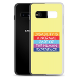 Disability is a Normal Part of the Human Experience (Pattern) Samsung Case