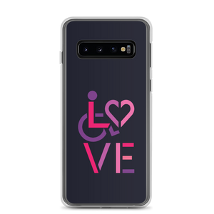 Samsung Case showing love for the special needs community heart disability wheelchair diversity awareness acceptance disabilities inclusivity inclusion