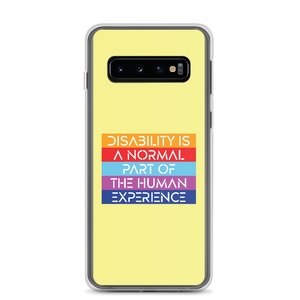 Disability is a Normal Part of the Human Experience (Pattern) Samsung Case