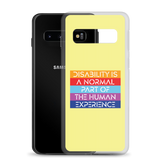 Disability is a Normal Part of the Human Experience (Pattern) Samsung Case