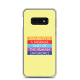 Disability is a Normal Part of the Human Experience (Pattern) Samsung Case