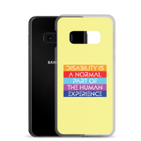 Disability is a Normal Part of the Human Experience (Pattern) Samsung Case