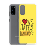 Love Hates Labels (Yellow Samsung Case)