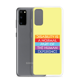 Disability is a Normal Part of the Human Experience (Pattern) Samsung Case