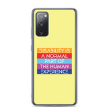 Disability is a Normal Part of the Human Experience (Pattern) Samsung Case