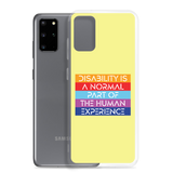 Disability is a Normal Part of the Human Experience (Pattern) Samsung Case