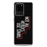 Not All Heroes Use Stairs (Black Samsung Case)