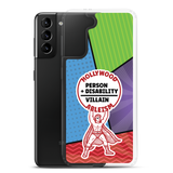 Hollywood Ableism: Person + Disability = Villain (Samsung Case Comic Pattern)