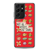 Not All Heroes Use Stairs (Samsung Case) Comic Book Speech Bubbles Pattern
