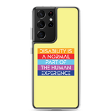 Disability is a Normal Part of the Human Experience (Pattern) Samsung Case