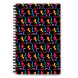 Normal is a Myth (Bigfoot, Mermaid, Unicorn & Loch Ness Monster Pattern) Spiral notebook