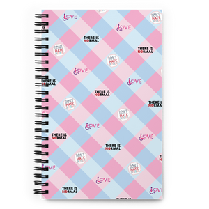 Disability Themed Small Patchwork (Spiral notebook) Pastel Colors